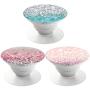 Not Glitter Images Printing/Phone Stand Compatible with All Smartphone and Tablet （ 3 Pack ） - Marble