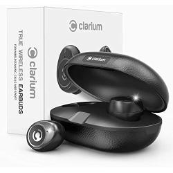 Clarium True Wireless Earbuds Bluetooth 5.0 Headphone (Charging Case Included) IPX5 TWS Premium Sound in-Ear Headphones with Microphone Engineered for The Best Calls and Music Experience,Sports