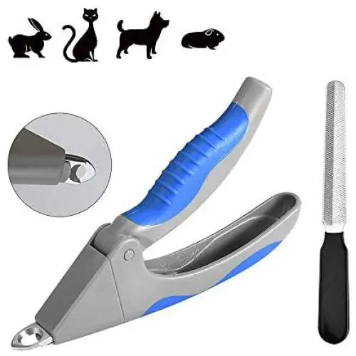 Adniac Dog Nails Clippers and Trimmer-Professional Pet Grooming Tool,Razor Sharp Blades,Safety Guard to Avoid Overcutting,Free Nail File