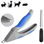 Adniac Dog Nails Clippers and Trimmer-Professional Pet Grooming Tool,Razor Sharp Blades,Safety Guard to Avoid Overcutting,Free Nail File