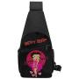 Betty Boop Sling Bag Leather Chest Bag Shoulder Backpack Cross Body Travel