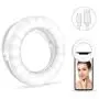 Selfie Ring Light with 40 LEDs, Rechargeable Selfie Fill Ring Light with Retaining Clip On，for Cell Phone, Laptop, Photography,Video Lighting,Makes up