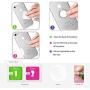 ICEYA Finger Ring Stand Holder, Cell Phone Mirror Stand Finger Grip Kickstand 360°Rotation for iPhone, iPad, Samsung Galaxy S9/S8 and Other Smartphones (Rose Gold)