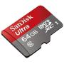 SanDisk 64GB SDXC Micro Ultra Memory Card Works with Samsung Galaxy A10, A20, A70 Cell Phone Class 10 (SDSQUAR-064G-GN6MN) Bundle with (1) Everything But Stromboli MicroSD and SD Card Reader
