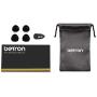 Betron DC950 Earphone, Noise Isolating, Powerful Bass, Replaceable Earbuds, Portable in Ear Headphones, Compatible with iPhone, iPad, iPod, Samsung, MP3 Players and Android Devices, Black
