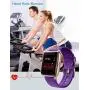 Willful Smart Watch for Android Phones and iOS Phones Compatible iPhone Samsung, IP68 Swimming Waterproof Smartwatch Fitness Tracker Fitness Watch Heart Rate Monitor Watches for Men Women (Purple)