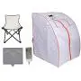 ZONEMEL Portable Far Infrared One Person Sauna, Home Spa Detox Therapy, Heated Floor Pad, Upgrade Chair (Silver Orange) ZONEMEL Portable Far Infrared One Person Sauna, Home Spa Detox Therapy, Heated Floor Pad, Upgrade Chair (Silver Orange)