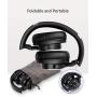 Mpow H18 Active Noise Cancelling Headphones, Foldable Bluetooth Headphones with Microphone, Over Ear Headphones with Hi-Fi Deep Bass, 50 Hours Play Wireless Headset for Travel/Work/Cell Phone