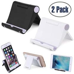 Cell Phone Stand Multi-Angle,【2 Pack】 Tablet Stand Universal Smartphones for Holder Tablets(6-11"), e-Reader, Compatible Phone XS/XR/8/8 Plus/7/7 Plus, Galaxy S8/S7/Note 8, Air, Mini, Pixel 2