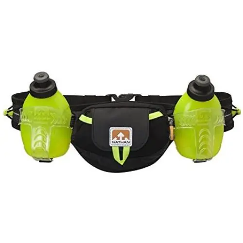 Nathan Hydration Running Belt Trail Mix - Adjustable Running Belt - Includes 2 Bottles - Fits iPhone 6/7/8 Plus and Other 6.5 Inch Smartphones Nathan Hydration Running Belt Trail Mix - Adjustable Running Belt - Includes 2 Bottles - Fits iPhone 6/7/8 Plus and Other 6.5 Inch Smartphones