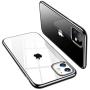 TORRAS Crystal Clear iPhone 11 Case, [10X Anti-Yellowing] Thin Slim [Anti-Scratch] Shockproof Soft TPU Rubber Cover Case for iPhone 11 6.1 inch, Shiny Black