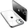 TORRAS Crystal Clear iPhone 11 Case, [10X Anti-Yellowing] Thin Slim [Anti-Scratch] Shockproof Soft TPU Rubber Cover Case for iPhone 11 6.1 inch, Shiny Black