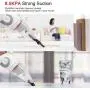 GeeMo Handheld Vacuum Cleaner 8500PA Wet Dry Powerful Cyclonic Suction Lightweight Quick Charge Vacuum Cleaner Cordless for Home&Car X4