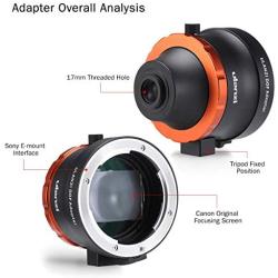 ULANZI DOF Adapter with Sony E Mount for iPhone Samsung Google etc, Turn Your Smartphone into a Real Camera, Fits Full Frame Manual Lens