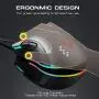 MOTOSPEED USB Wired 12000DPI Gaming Mouse Support Macro Programming, Adjustable RGB Backlit, 8 Adjustable DPI Mouse for PC, Laptop, Apple MacBook