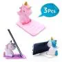 3 Pack Unicorn Phone Holder - Lovely Animal Desktop Cell Phone Stand - Adjustable Stand - Creative Cartoon Multi-Function Desk Phone Stand - Accessories Desk - Smartphone Dock - Unicorn Gift for Girl 3 Pack Unicorn Phone Holder - Lovely Animal Desktop Cell Phone Stand - Adjustable Stand - Creative Cartoon Multi-Function Desk Phone Stand - Accessories Desk - Smartphone Dock - Unicorn Gift for Girl