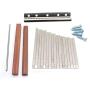 Timiy 17 Key Kalimba DIY Accessory Thumb Piano with Keys Wood Bridge with Wooden Handle Hammer 1Set