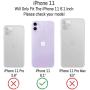 Kit Me Out World Clear Hybrid Series Case Designed for iPhone 11 6.1" Case, Transparent Hard (PC) Back and Clear TPU Bumper Protection Shockproof Case Cover (Ultra Clear)