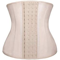 YIANNA Waist Trainer Corset for Weight Loss Latex Colombiana Waist Cincher Slimming Hourglass Body Shaper