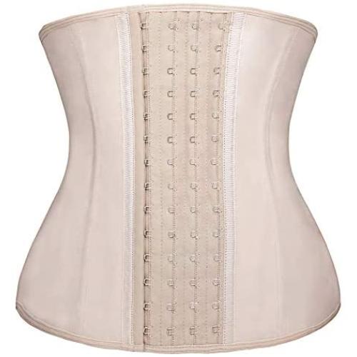 YIANNA Waist Trainer Corset for Weight Loss Latex Colombiana Waist Cincher Slimming Hourglass Body Shaper