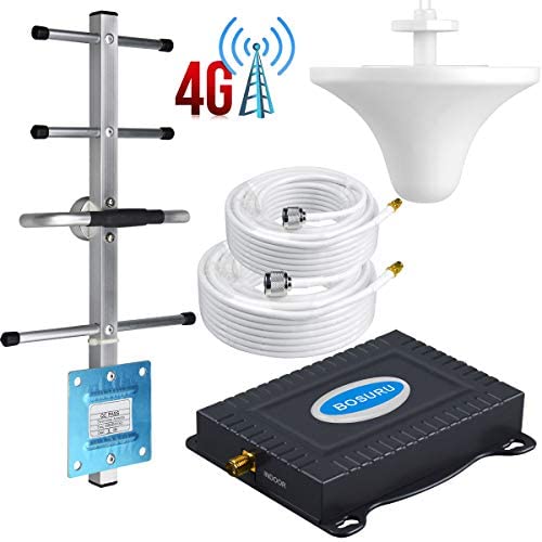 Cell Phone Signal Booster Verizon 4G LTE 700Mhz FDD Band13 Boost Data and Voice Verizon Cell Signal Booster Verizon Cell Phone Booster Repeater Mobile Signal Booster Amplifier BOSURU With Antennas Kit