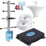 Cell Phone Signal Booster Verizon 4G LTE 700Mhz FDD Band13 Boost Data and Voice Verizon Cell Signal Booster Verizon Cell Phone Booster Repeater Mobile Signal Booster Amplifier BOSURU With Antennas Kit