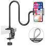 Cellphone Holder for Bed, Universal Phone Stand 360 Adjustable Strong Metal Lazy Arm Clamp Bracket Mount Compatible with Phone 11/11pro/x/xs/xr/8+/8/7+/7, More 4.0"-6.5" Devices