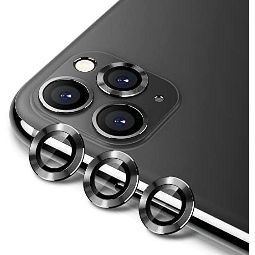 Buluby for iPhone 11 Pro Max/11 Pro Camera Lens Protector,Premium Tempered Glass Aluminum Alloy Lens Screen Cover Film (Space Gray)