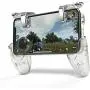 Wireless Gaming Keypad for Game Gamepad for Mobile Phone Game Controller Shooter Trigger Fire Button for for Free Fire-Transparent 1-,