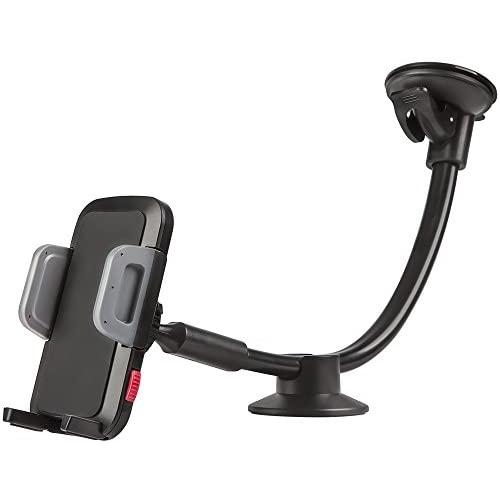 Universal Car Phone Mount Holder, Windshield Long Arm Cell Phone Holder for iPhone 8/X/7/6S/6 Plus/5S/5, Samsung Galaxy S6 S5, Nexus 5X/6P, LG, HTC and Other Smartphones