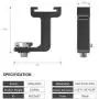 SmallRig Vertical Extended Cold Shoe Mount, 1/4”-20 Thread to Cold Shoe Adapter Relocation Plate for Smartphone Video Rig Pro Mobile Cage - BUC2637