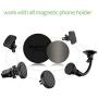 VOLPORT Mount Metal Plates Replacement 6pcs for Magnetic Phone Magnet Car Mount, Phone 3M Strong MagicPlate Metal Disc Sticker Adhesive Round for Magnet Cell Phone Holder Grip(Pops Stand Not Included)