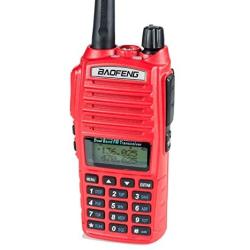 BaoFeng UV-82HP (RED) High Power Dual Band Radio: 136-174mhz (VHF) 400-520mhz (UHF) Amateur (Ham) Portable Two-Way