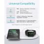 Anker Wireless Charging Station, 2 in 1 PowerWave+ Pad with Holder for Apple Watch 5/4/3/2, Wireless Charger for iPhone 11, Pro, Pro Max, Xs, AirPods (Watch Charging Cable & AC Adapter Not Included)