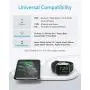 Anker Wireless Charging Station, 2 in 1 PowerWave+ Pad with Holder for Apple Watch 5/4/3/2, Wireless Charger for iPhone 11, Pro, Pro Max, Xs, AirPods (Watch Charging Cable & AC Adapter Not Included)