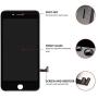 Compatible with iPhone 8 Plus Screen Replacement White, FFtopu LCD Display & Touch Screen Digitizer Frame Assembly Set with 3D Touch Free Repair Tool（5.5