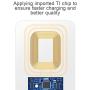 IVY QI Wireless Charging Receiver Adapter with Fast&Smart Microchip Technology for Samsung Galaxy A10/M10/J1/J3/J4/J5/J6/J7/J8/A3/A5/A6/A7/A8/Moto E6 E5 G5/LG W10 W30 K40s K50s Micro USB Type-A