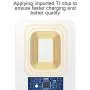 IVY QI Wireless Charging Receiver Adapter with Fast&Smart Microchip Technology for iPhone 5 / 5S / 5C / SE / 6S / 6S Plus / 7/7 Plus/iPad