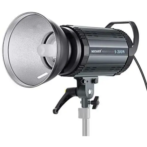 Neewer S300N Professional Studio Monolight Strobe Flash Light-300W 5600K with Modeling Lamp,Aluminium Alloy Professional Speedlite for Indoor Studio Location Model Photography and Portrait Photography Neewer S300N Professional Studio Monolight Strobe Flash Light-300W 5600K with Modeling Lamp,Aluminium Alloy Professional Speedlite for Indoor Studio Location Model Photography and Portrait Photography