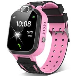 Kids Smart Watch for Boys Girls - Kids Smartwatch Phone with Calls 7 Games Music Player Camera Alarm Clock Calculator SOS Calendar Touch Screen Children’s Smart Watch for Kids Birthday Gifts(Pink)