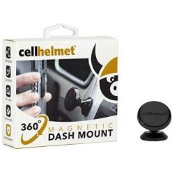 cellhelmet 360° Magnetic Dash Mount Cell Phone Holder for Car Compatible with iPhone 11 Pro Max Xs 8 7 6S Se Galaxy Note 10 Plus S10+ S20 S9 S8 | As Seen on Shark Tank