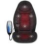Snailax Memory Foam Massage Seat Cushion - Back Massager with Heat,6 Vibration Massage Nodes & 3 Heating Pad, Massage Chair Pad for Home Office Chair or Car Seat