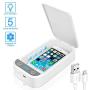 HXS Cell Phone Sanitizer,Sterilizer for Smart Phone, Cell Phone Cleaner Portable Phone Cleaning Box for iPhone, Android Mobile Phone, Watches, Keys