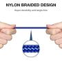 Micro USB Cable Android Charger, JSAUX (2-Pack 6.6FT) Micro USB Android Charger Cable Nylon Braided Cord Compatible with Samsung Galaxy S7 S6 J7 Note 5, Kindle, Xbox, PS4 and More-Blue