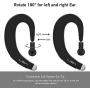 Ear-Hook Bluetooth Headphone,Wireless Non Ear Plug Single Ear Bluetooth Headset with Mic,Painless Wearing Bluetooth Earpiece 8-10 Hrs Playtime for Cell Phone(Black)