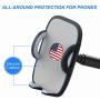 【Updated 3-in-1】 Hands-Free Car Phone Mount, Car Phone Holder with Air Vent Clip and Powerful Suction Cup for Car Air Vent, Dashboard and Windshield, Compatible with All Cell Phones