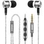 Sephia SP3060VC Earphones with Mic and Volume Control, Noise Isolating Earbuds, Bass Driven Sound, Portable in Ear Headphones, Compatible with iPhone, iPad, Tablets, Samsung and Android Smartphones