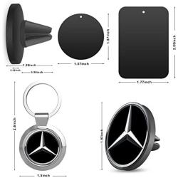 Magnetic Phone Car Mount, Universal Air Vent Car Cell Phone Holder and Key Chain [2 Pack], Compatible with iPhone X/8/8 Plus/7/7 Plus/6s Plus, Samsung Galaxy, LG, Nexus and More - Mercedes Benz