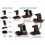 TESLYAR Wood Phone Docking Station with Wireless Charger Included Ash Wallet Stand Watch Organizer Mens Gift Charging Dock Holder Anniversary Dad Birthday Nightstand Compatible Any Phone Charging