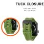 URBAN ARMOR GEAR UAG Compatible with Apple Watch 44mm 42mm Series 5/4/3/2/1 Silicone Band Scout [Olive] Slim Adjustable Waterproof Sporty Replacement Watch Strap